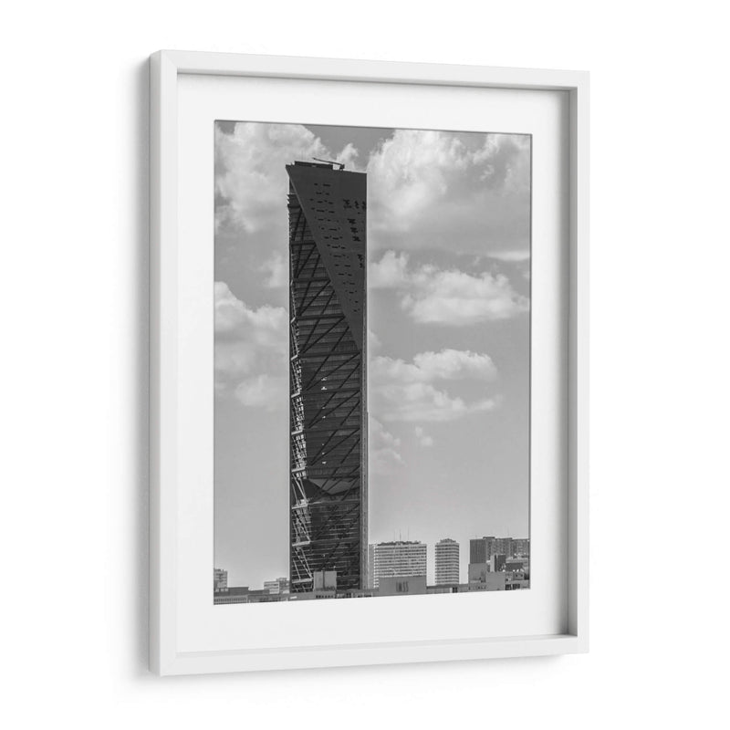 Torre Reforma I, Blanco y Negro - Bernardo Miranda | Cuadro decorativo de Canvas Lab