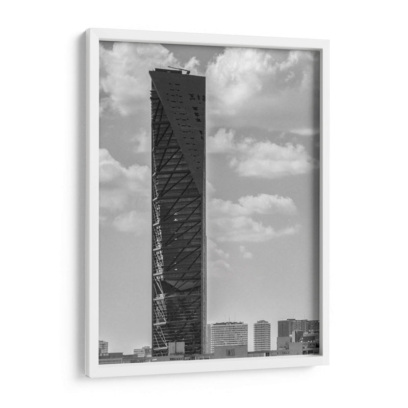 Torre Reforma I, Blanco y Negro - Bernardo Miranda | Cuadro decorativo de Canvas Lab