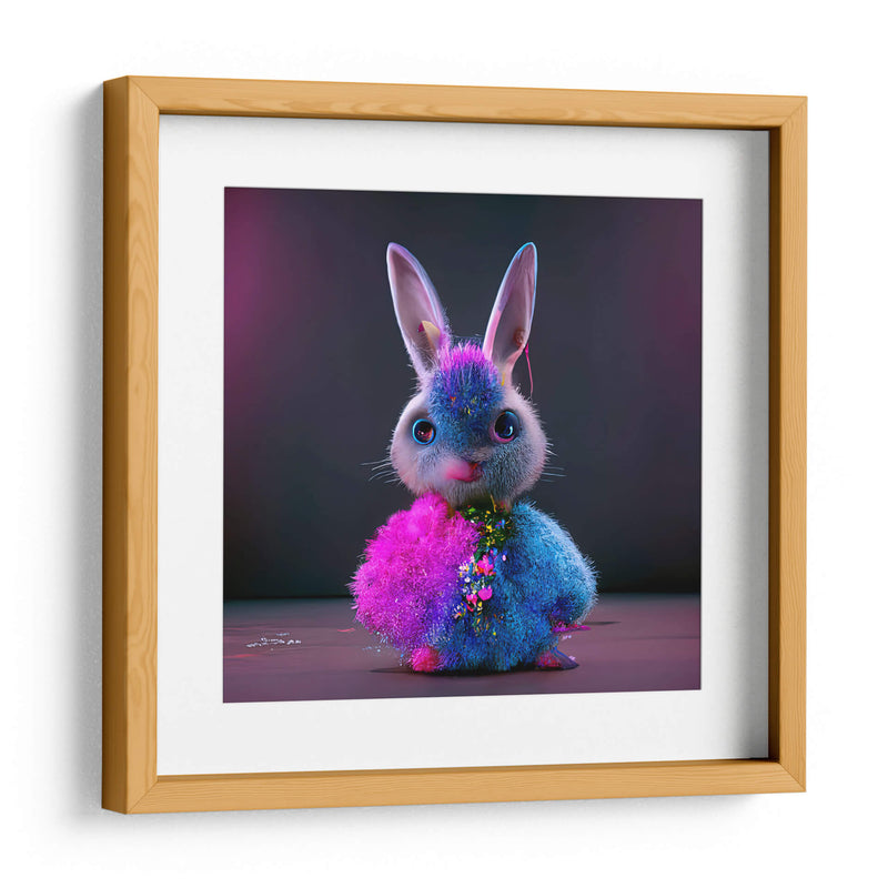 BUNNY WITH PINK FLOWERS - MICHEL ARCIGA LIFESTYLE PHOTOGRAPHY | Cuadro decorativo de Canvas Lab