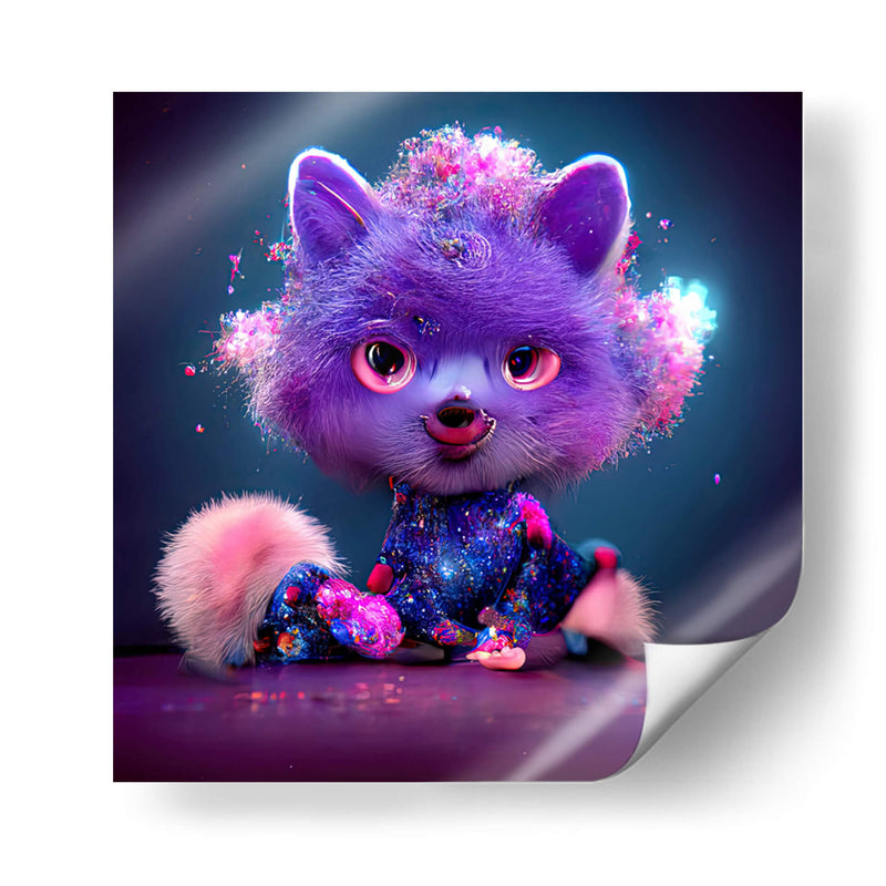 PURPLE SPACE FOX - MICHEL ARCIGA LIFESTYLE PHOTOGRAPHY | Cuadro decorativo de Canvas Lab