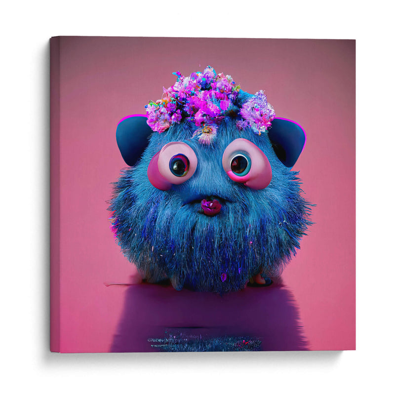 CUTE BLUE MONSTER - MICHEL ARCIGA LIFESTYLE PHOTOGRAPHY | Cuadro decorativo de Canvas Lab