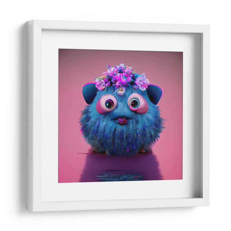 CUTE BLUE MONSTER - MICHEL ARCIGA LIFESTYLE PHOTOGRAPHY | Cuadro decorativo de Canvas Lab