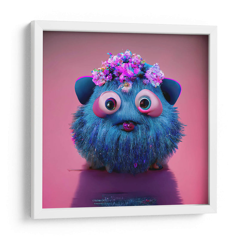 CUTE BLUE MONSTER - MICHEL ARCIGA LIFESTYLE PHOTOGRAPHY | Cuadro decorativo de Canvas Lab