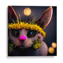 FLORAL CAT - MICHEL ARCIGA LIFESTYLE PHOTOGRAPHY | Cuadro decorativo de Canvas Lab