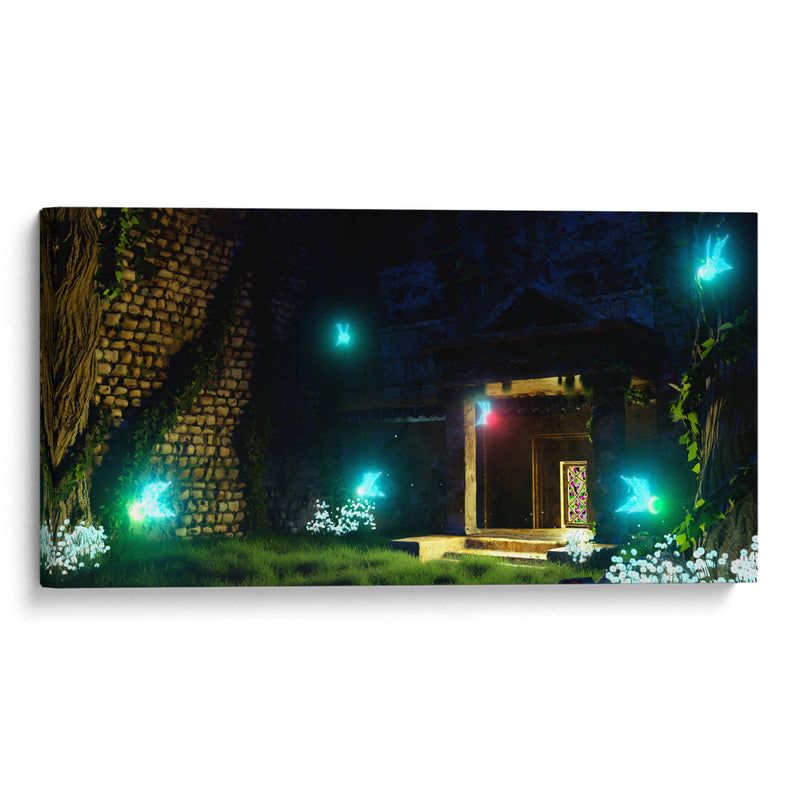 El templo del bosque perdido en algun lugar en mi niñez - Ctrl_Z3T4 | Cuadro decorativo de Canvas Lab