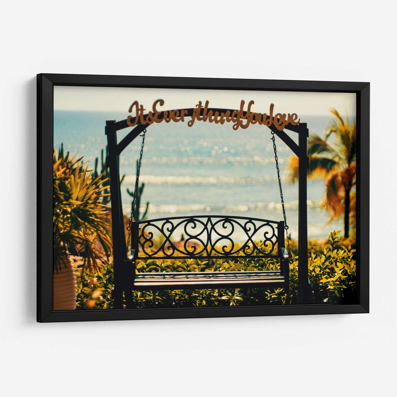 Banquita al mar - Dreamer Studio | Cuadro decorativo de Canvas Lab