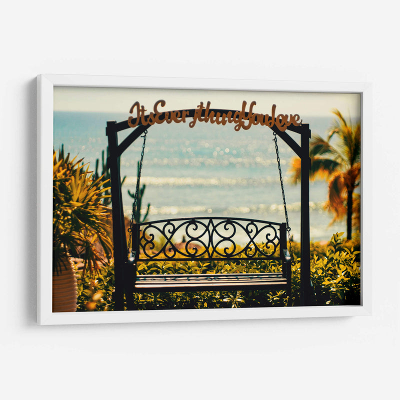 Banquita al mar - Dreamer Studio | Cuadro decorativo de Canvas Lab