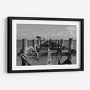 Pelícanos en muelle antiguo - Luis Rodrigo Magaña Andrade | Cuadro decorativo de Canvas Lab