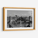 Pelícanos en muelle antiguo - Luis Rodrigo Magaña Andrade | Cuadro decorativo de Canvas Lab