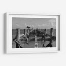 Pelícanos en muelle antiguo - Luis Rodrigo Magaña Andrade | Cuadro decorativo de Canvas Lab