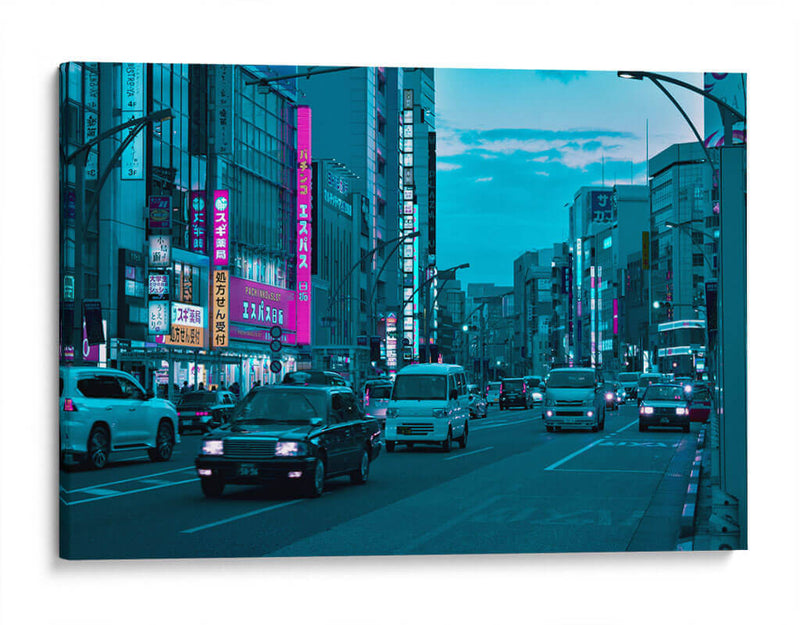 Atardecer Neón, Tokio - Luis Velasco | Cuadro decorativo de Canvas Lab