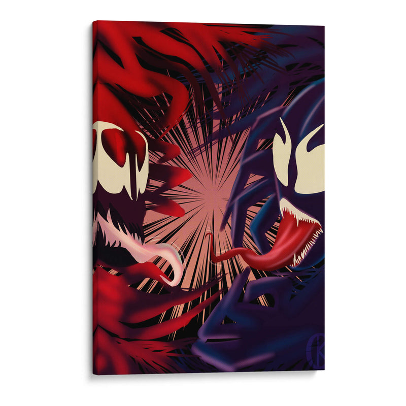 VENOM Y CARNAGE - CHARLY KAOZ | Cuadro decorativo de Canvas Lab