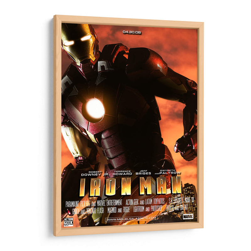 Iron Man - Action Geek | Cuadro decorativo de Canvas Lab
