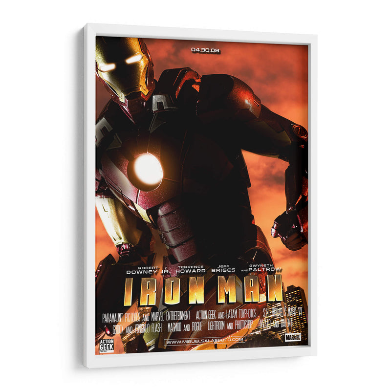 Iron Man - Action Geek | Cuadro decorativo de Canvas Lab