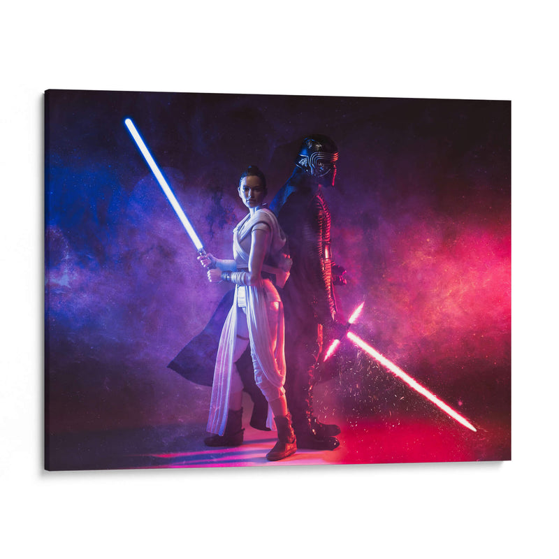 Rey y Kylo Ren - Action Geek | Cuadro decorativo de Canvas Lab