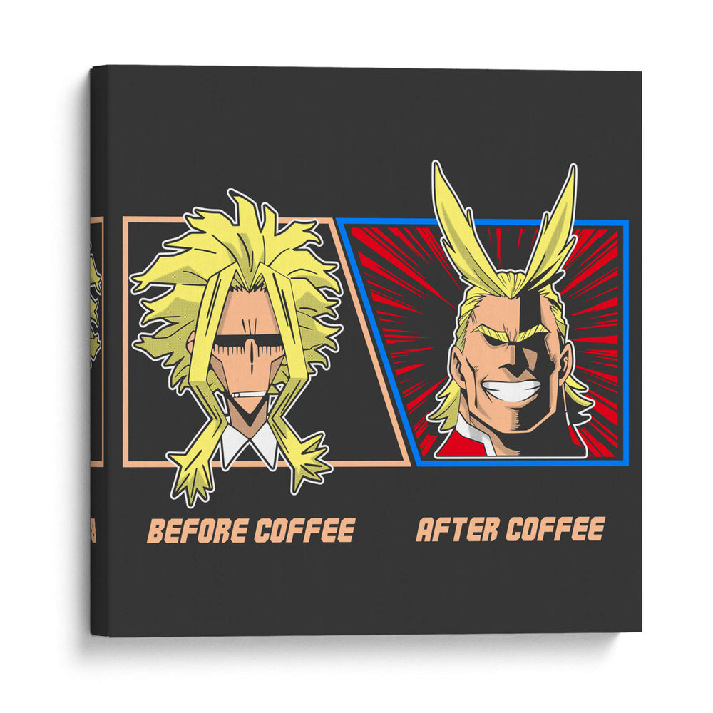 Café All Might - Roge I. Luis | Cuadro decorativo de Canvas Lab