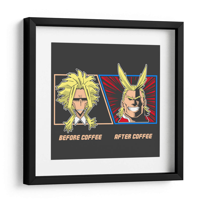 Café All Might - Roge I. Luis | Cuadro decorativo de Canvas Lab