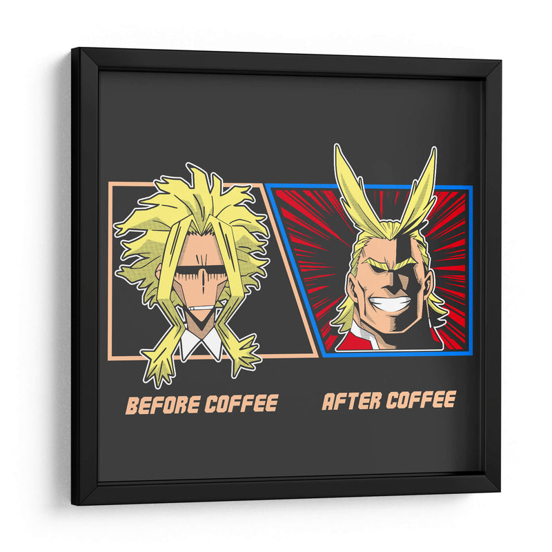 Café All Might - Roge I. Luis | Cuadro decorativo de Canvas Lab