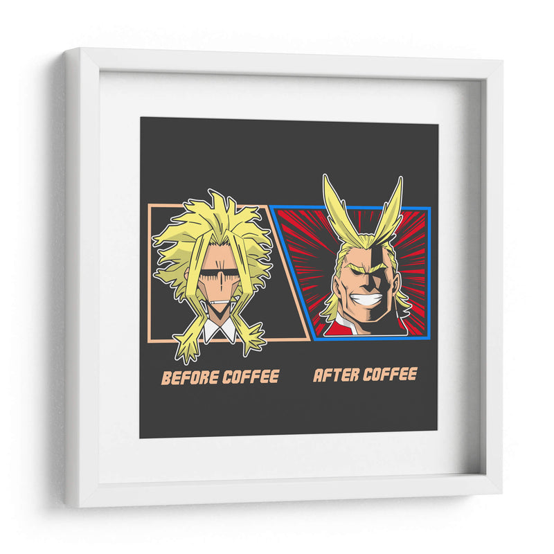 Café All Might - Roge I. Luis | Cuadro decorativo de Canvas Lab