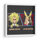 Café All Might - Roge I. Luis | Cuadro decorativo de Canvas Lab