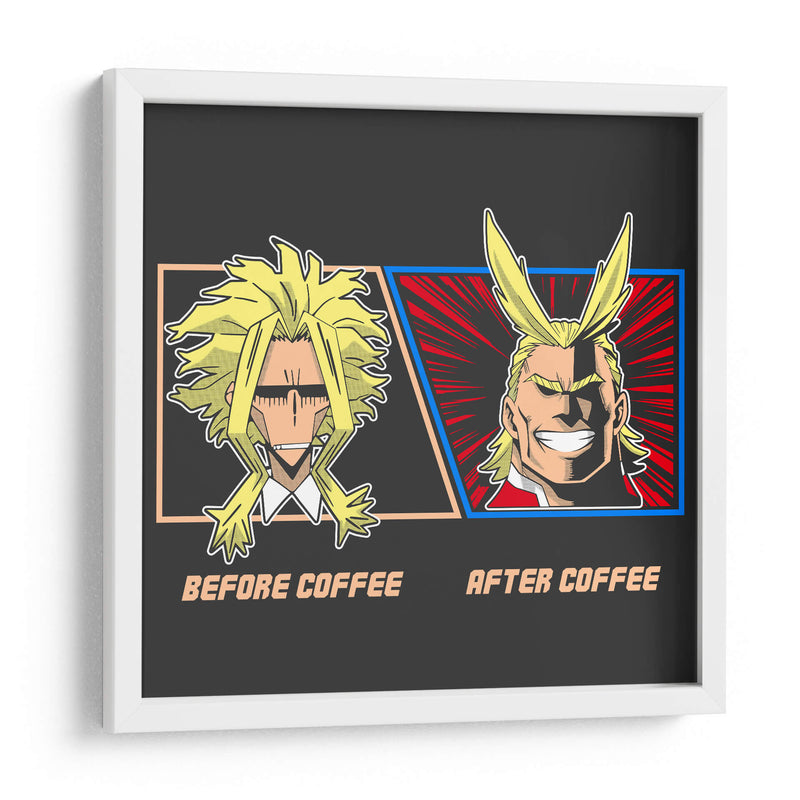 Café All Might - Roge I. Luis | Cuadro decorativo de Canvas Lab