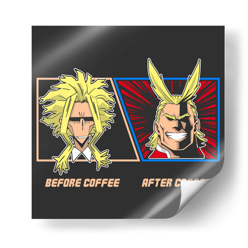 Café All Might - Roge I. Luis | Cuadro decorativo de Canvas Lab