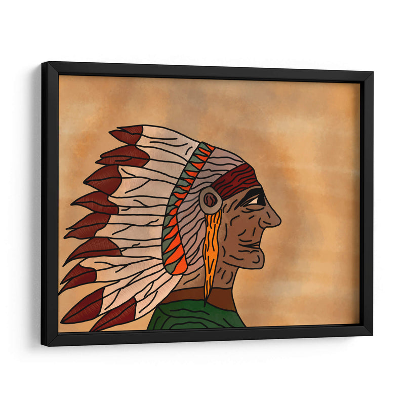 Indio apache - BREELSS mx | Cuadro decorativo de Canvas Lab