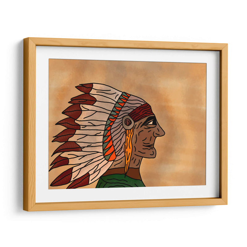 Indio apache - BREELSS mx | Cuadro decorativo de Canvas Lab