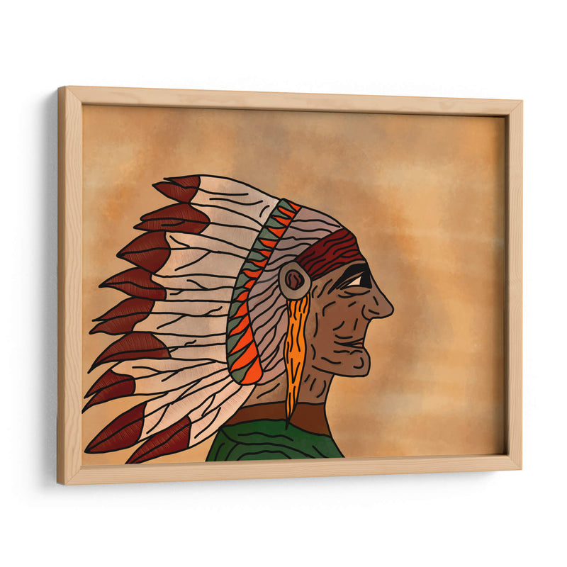 Indio apache - BREELSS mx | Cuadro decorativo de Canvas Lab