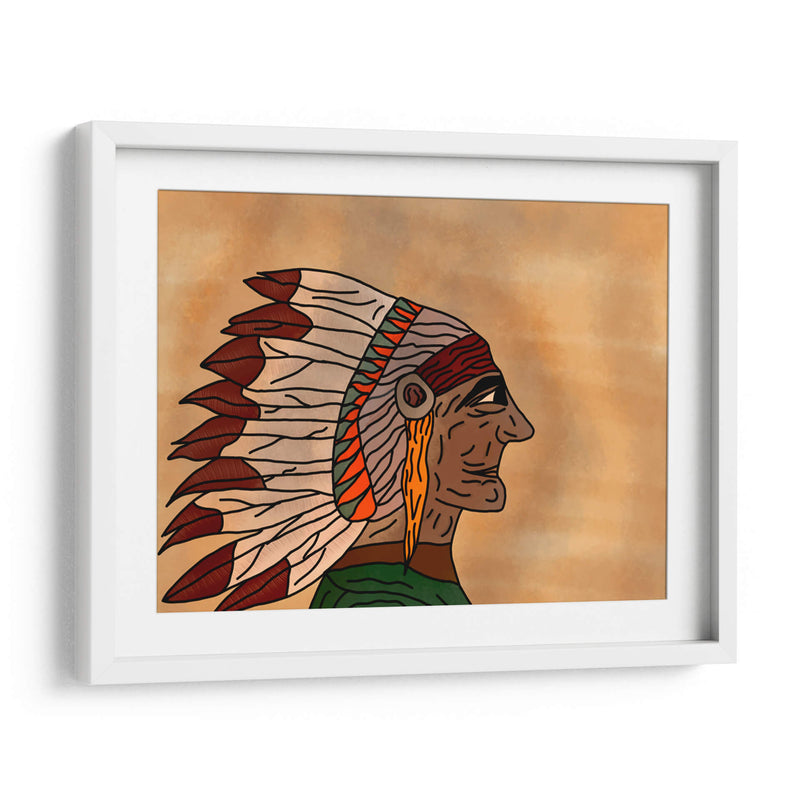 Indio apache - BREELSS mx | Cuadro decorativo de Canvas Lab