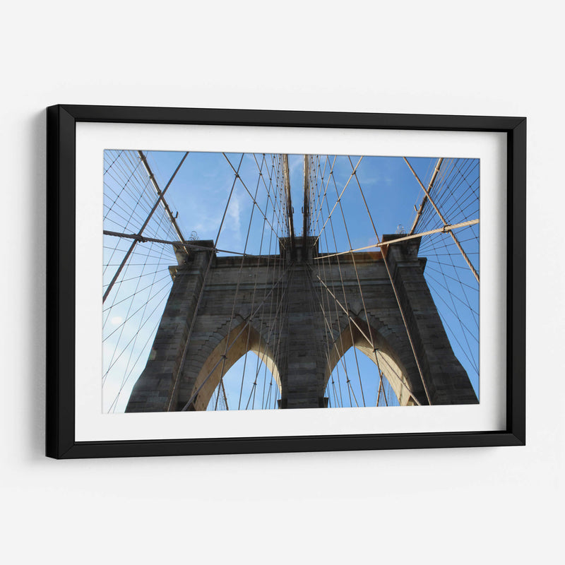 Torre del Puente Brooklyn - Carlos Franken | Cuadro decorativo de Canvas Lab