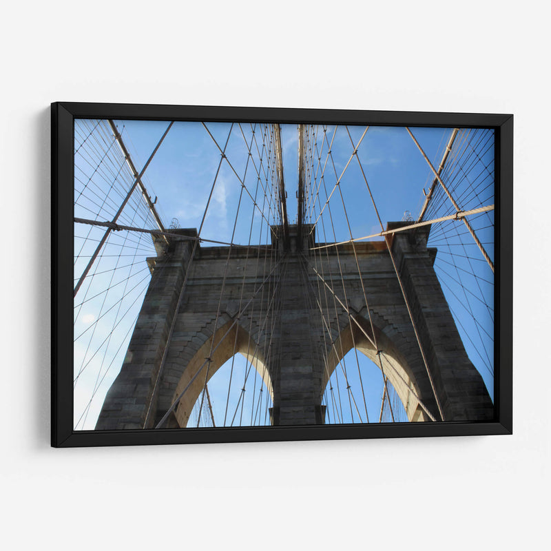 Torre del Puente Brooklyn - Carlos Franken | Cuadro decorativo de Canvas Lab