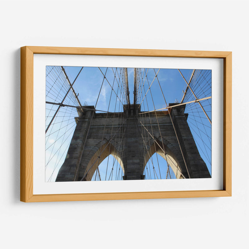 Torre del Puente Brooklyn - Carlos Franken | Cuadro decorativo de Canvas Lab