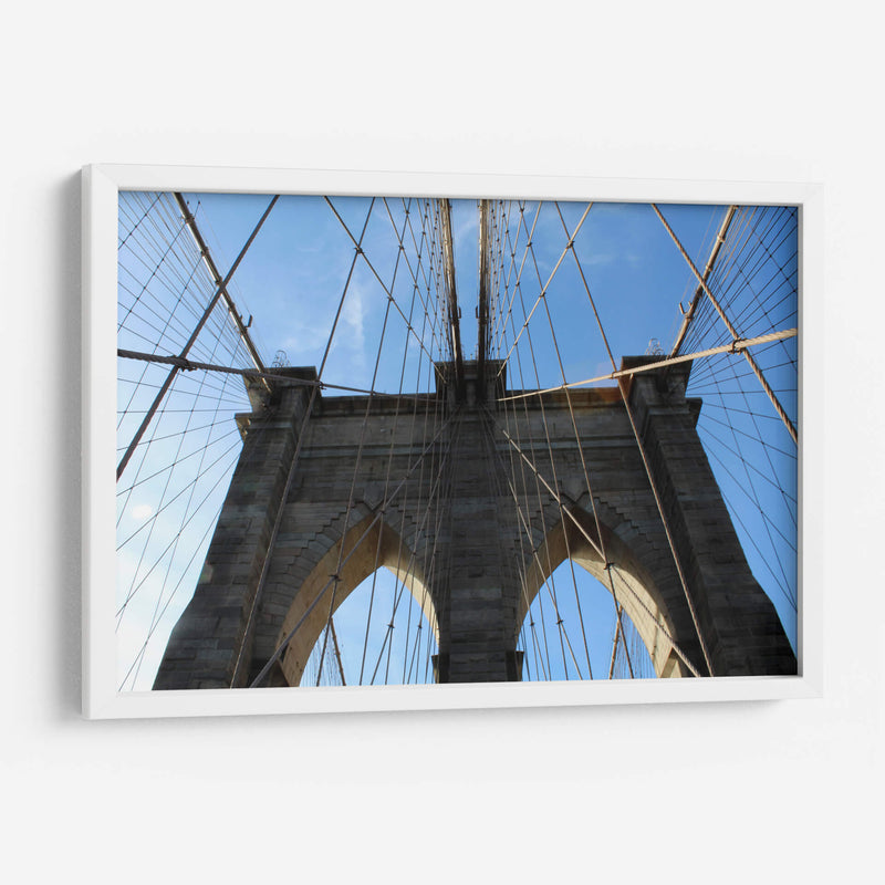 Torre del Puente Brooklyn - Carlos Franken | Cuadro decorativo de Canvas Lab