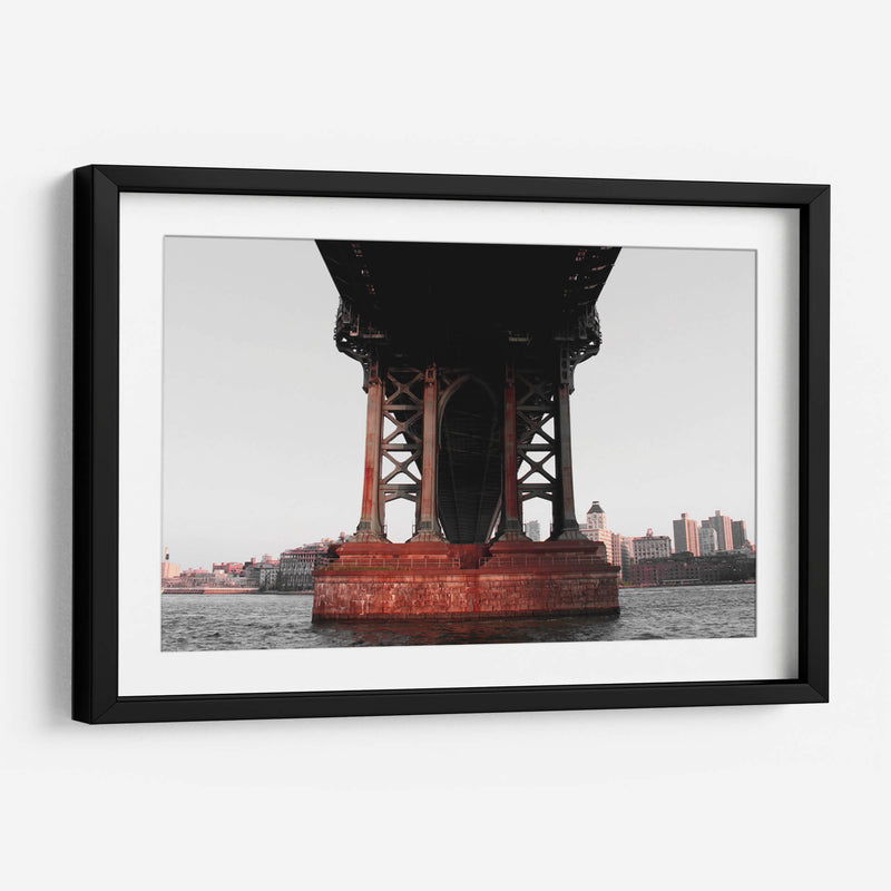 Rojo Puente Manhattan - Carlos Franken | Cuadro decorativo de Canvas Lab
