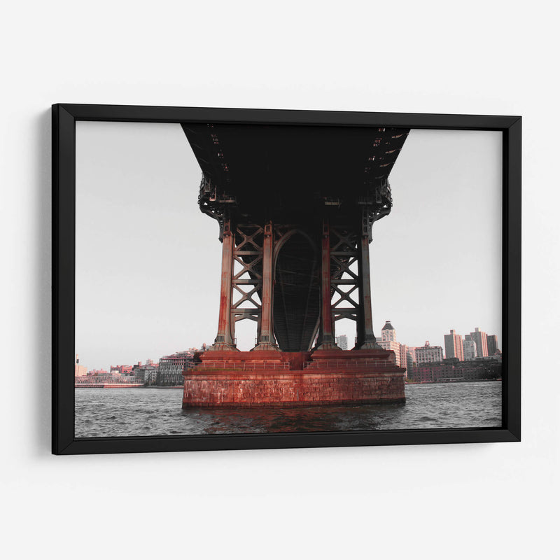 Rojo Puente Manhattan - Carlos Franken | Cuadro decorativo de Canvas Lab