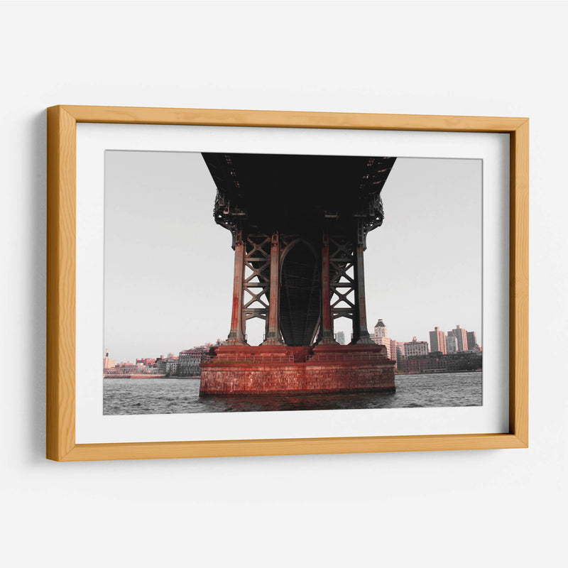 Rojo Puente Manhattan - Carlos Franken | Cuadro decorativo de Canvas Lab