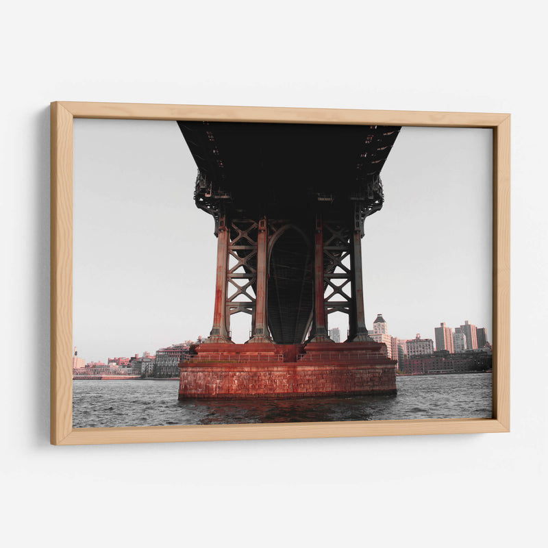Rojo Puente Manhattan - Carlos Franken | Cuadro decorativo de Canvas Lab