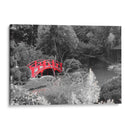 Puente Rojo en el Jardín Japones - Carlos Franken | Cuadro decorativo de Canvas Lab