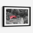 Puente Rojo en el Jardín Japones - Carlos Franken | Cuadro decorativo de Canvas Lab