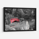 Puente Rojo en el Jardín Japones - Carlos Franken | Cuadro decorativo de Canvas Lab