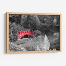 Puente Rojo en el Jardín Japones - Carlos Franken | Cuadro decorativo de Canvas Lab