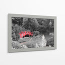 Puente Rojo en el Jardín Japones - Carlos Franken | Cuadro decorativo de Canvas Lab