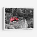 Puente Rojo en el Jardín Japones - Carlos Franken | Cuadro decorativo de Canvas Lab