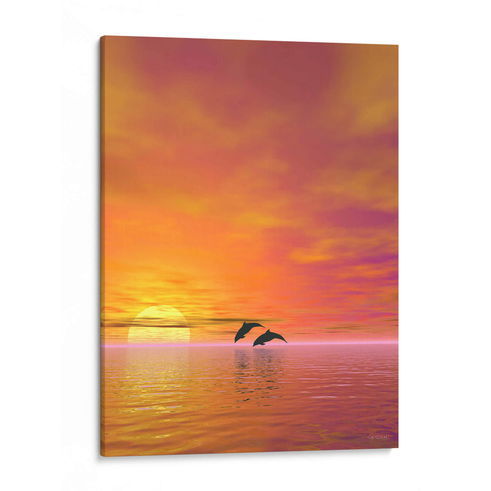 Delfines - Caperh | Cuadro decorativo de Canvas Lab