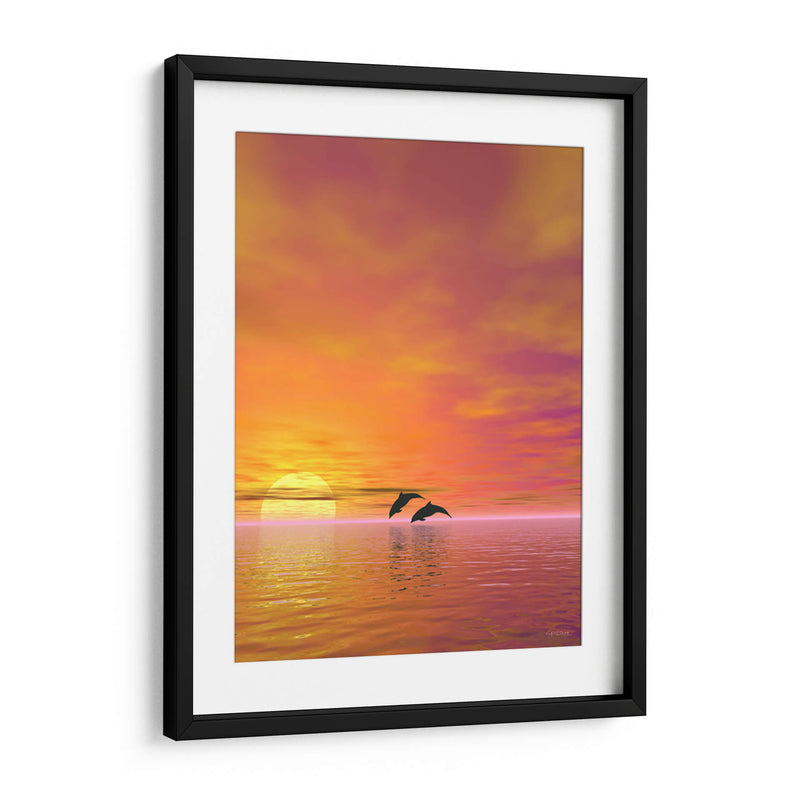 Delfines - Caperh | Cuadro decorativo de Canvas Lab