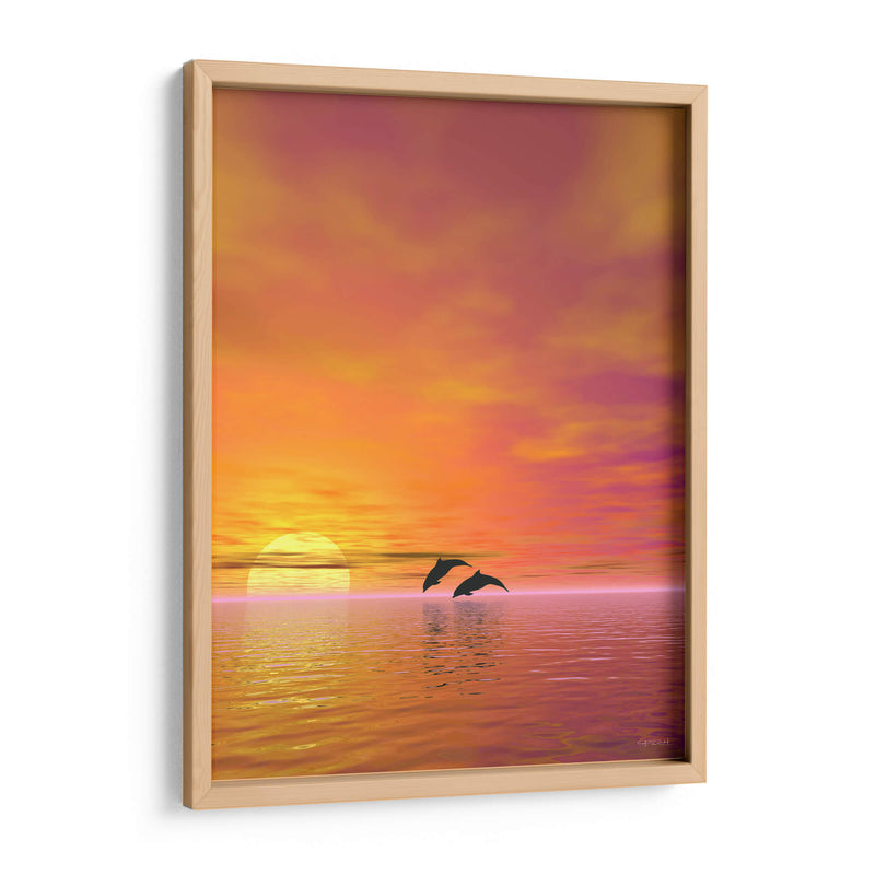 Delfines - Caperh | Cuadro decorativo de Canvas Lab