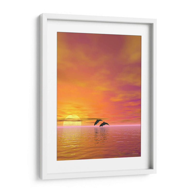 Delfines - Caperh | Cuadro decorativo de Canvas Lab