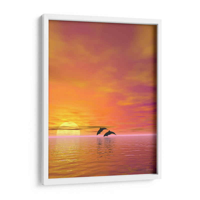 Delfines - Caperh | Cuadro decorativo de Canvas Lab