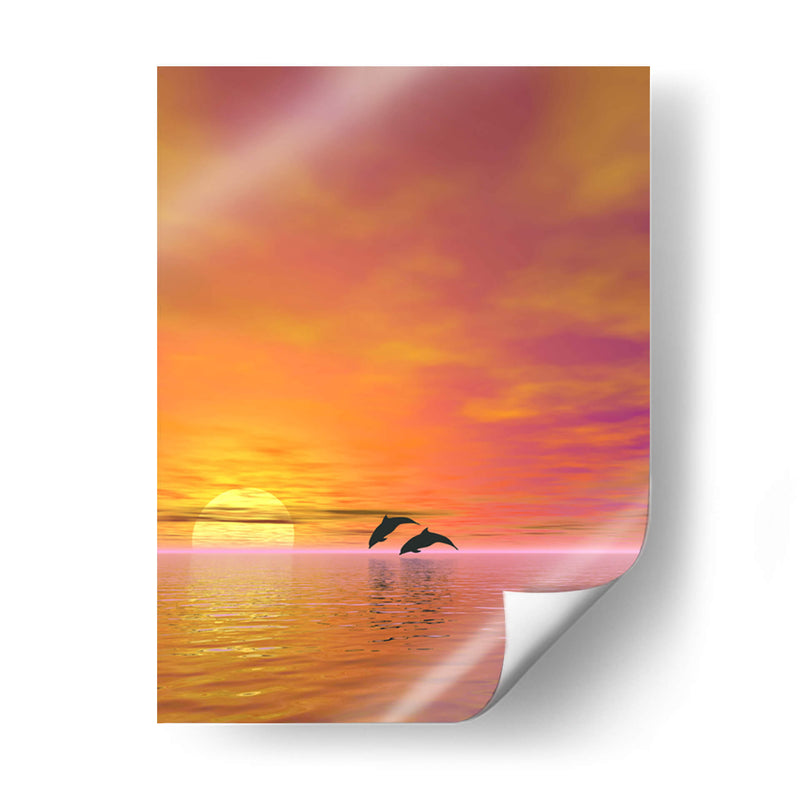 Delfines - Caperh | Cuadro decorativo de Canvas Lab